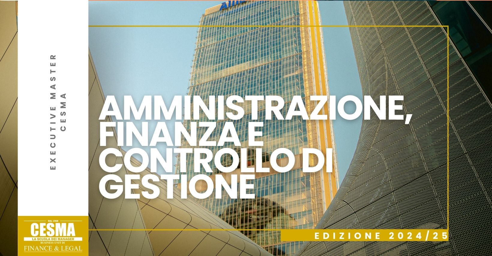 Amministrazione, Finanza e Controllo di Gestione 2024/25